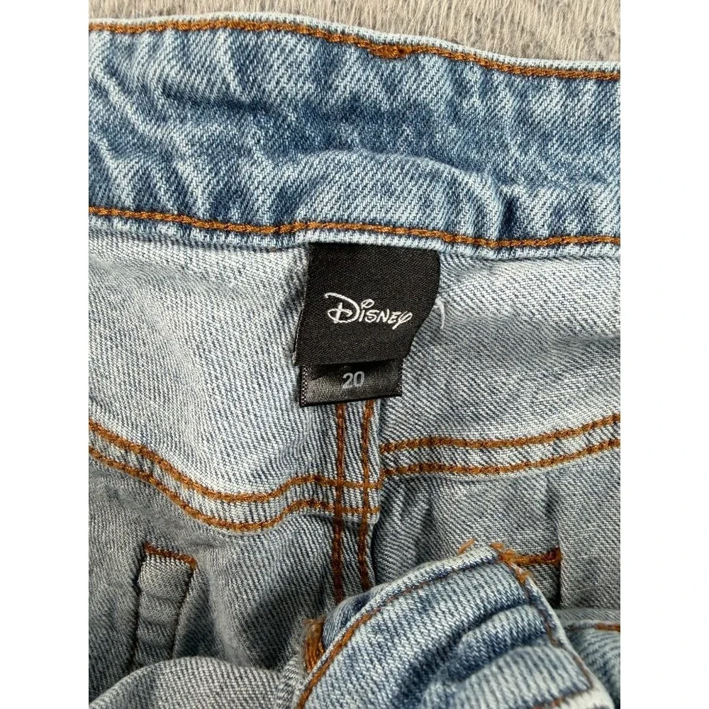 Disney Bambi Thumper Jeans Womens Size 20 Painted Denim Daisy Butterfly Straight